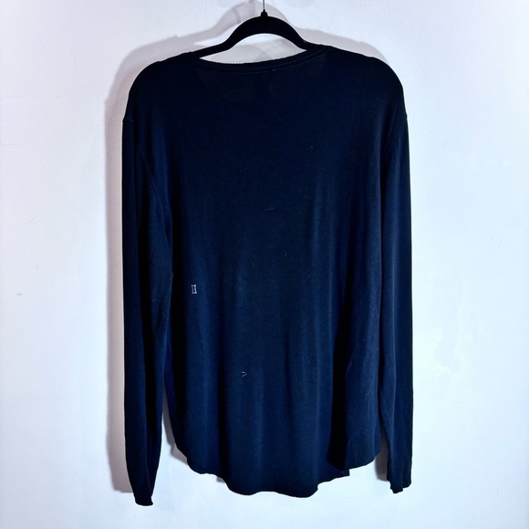KIT AND ACE Sz L Edge Brushed Crew Neck Tulip Style Hem Long Sleeve T-Shirt NEW - Picture 10 of 12